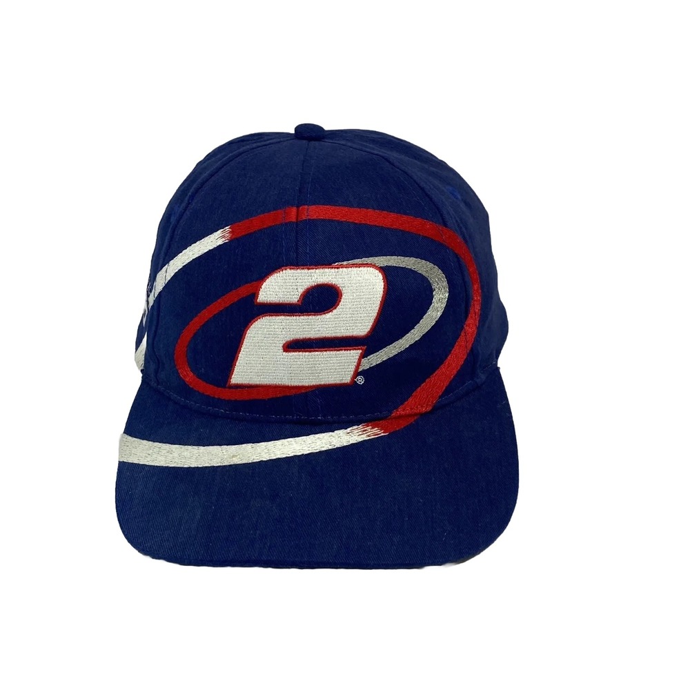 Rusty Wallace Racing Team NASCAR 2000 Snapback Trucker Hat Embroidered Vintage